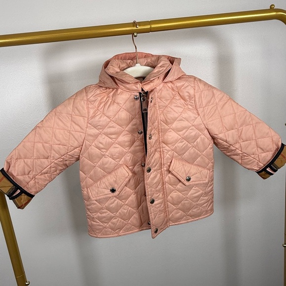 BURBERRY kids SALMON COLOR TODDLER JACKET✨ - Picture 10 of 13